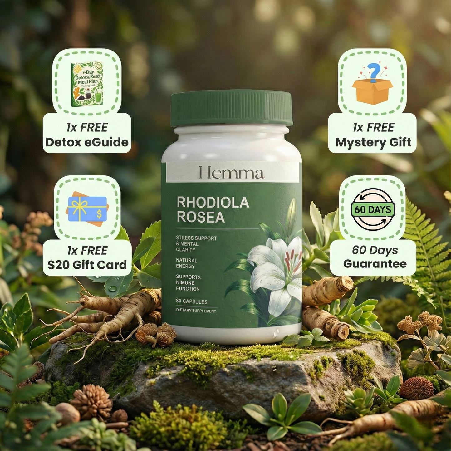 100% PURE RHODIOLA ROSEA