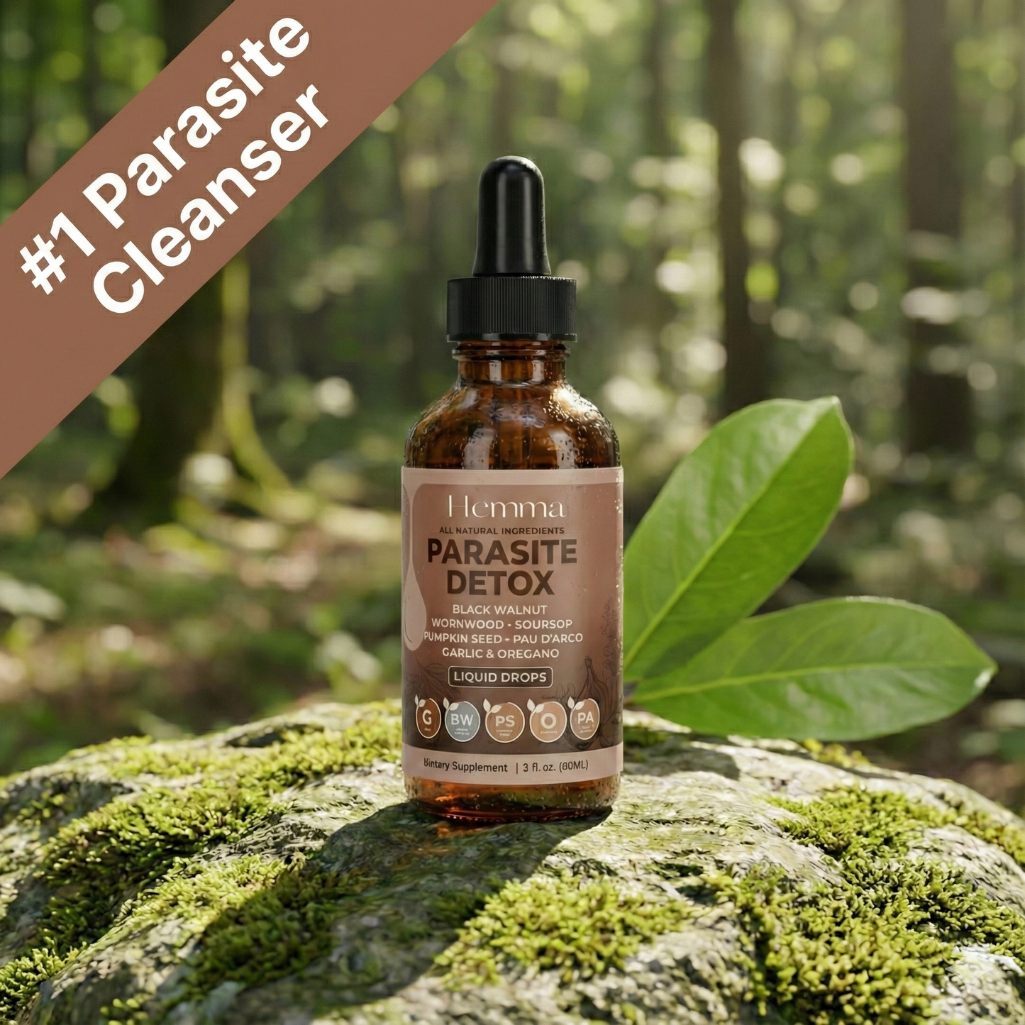 Black Walnut & Wormwood Liquid Tincture for Digestive Support