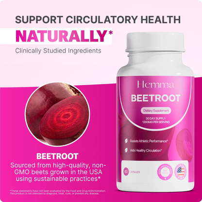 Beetroot Capsules To Support Circulation And Vitality