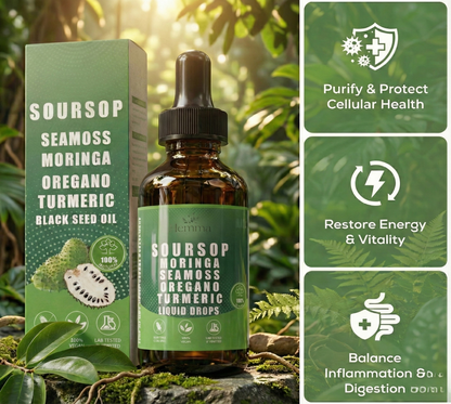 10-in-1 Premium Soursop Extract • Liquid Herbal Concentrate