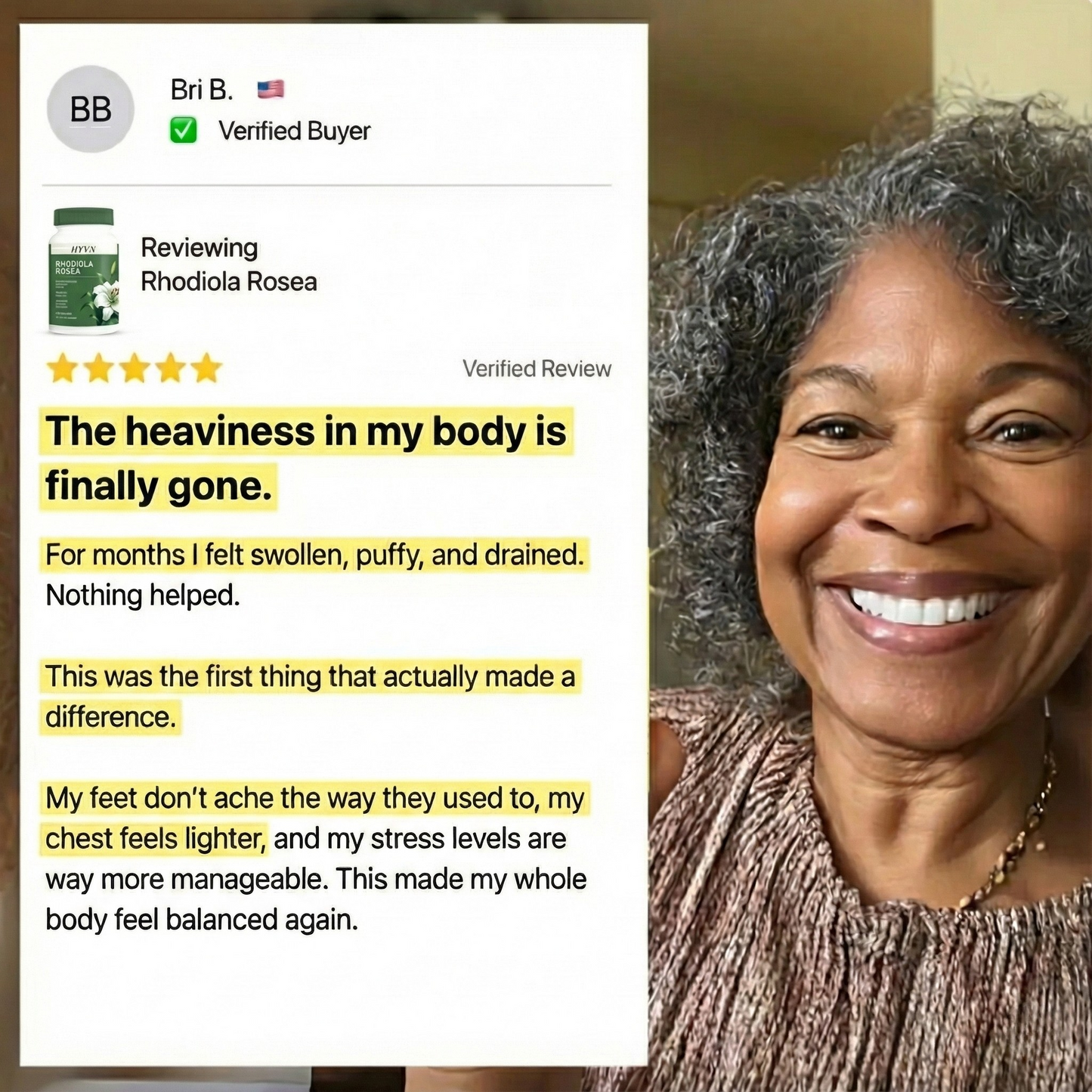 100% PURE RHODIOLA ROSEA