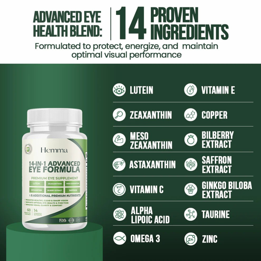 14-in-1 Advanced Eye Formula For Vision Longevity & Clarity