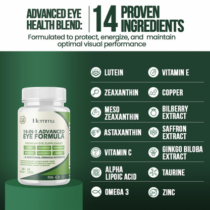 14-in-1 Advanced Eye Formula For Vision Longevity & Clarity