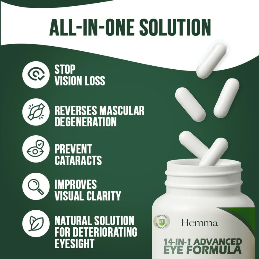 14-in-1 Advanced Eye Formula For Vision Longevity & Clarity
