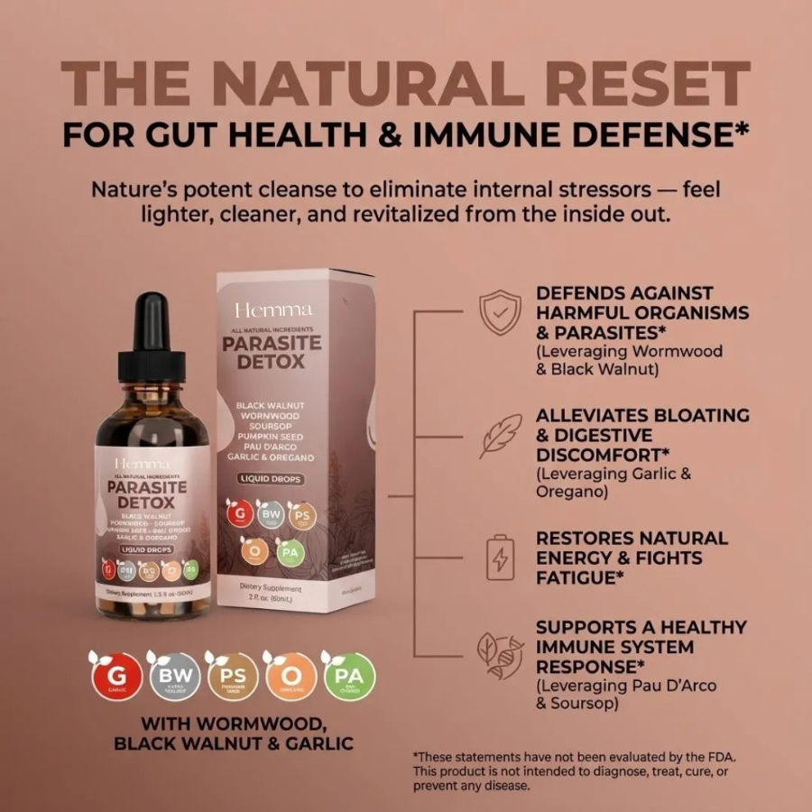 Black Walnut & Wormwood Liquid Tincture for Digestive Support