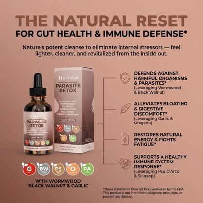 Black Walnut & Wormwood Liquid Tincture for Digestive Support