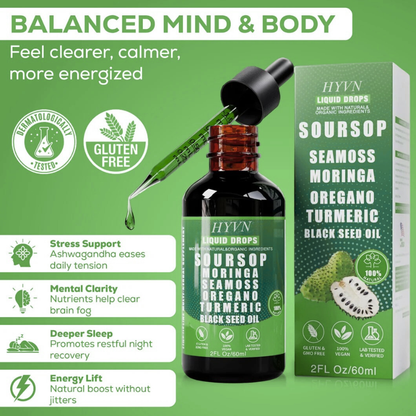 10-in-1 Premium Soursop Extract • Liquid Herbal Concentrate