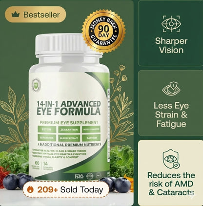 14-in-1 Advanced Eye Formula For Vision Longevity & Clarity