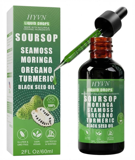 Soursop 10-In-1 Liquid Drops Alternative to Herbalvita